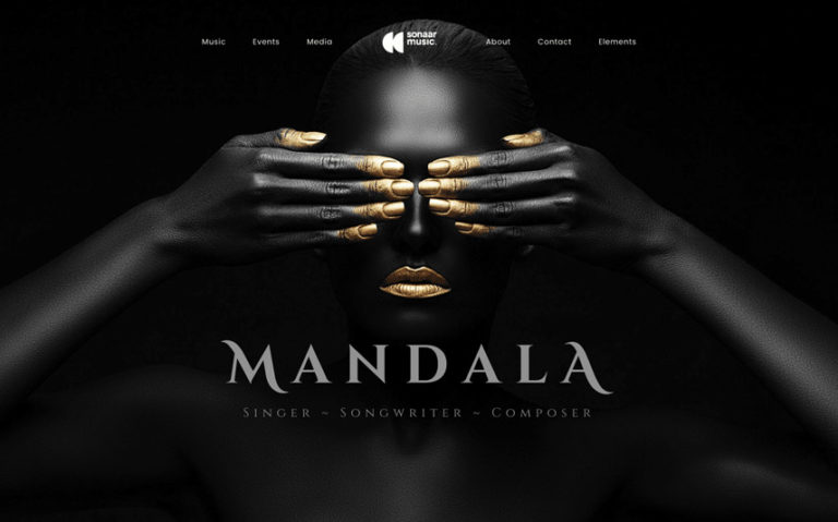 Mandala Singer WordPress theme